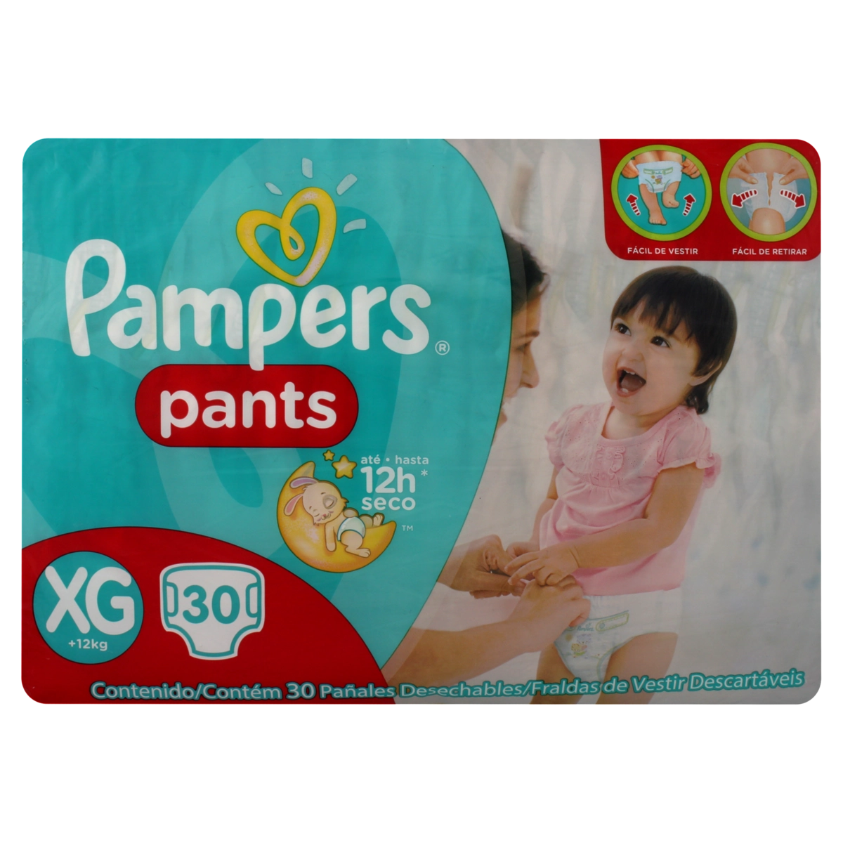 Fralda Descartável Infantil Pants Pampers Xg Pacote 30 Unidades