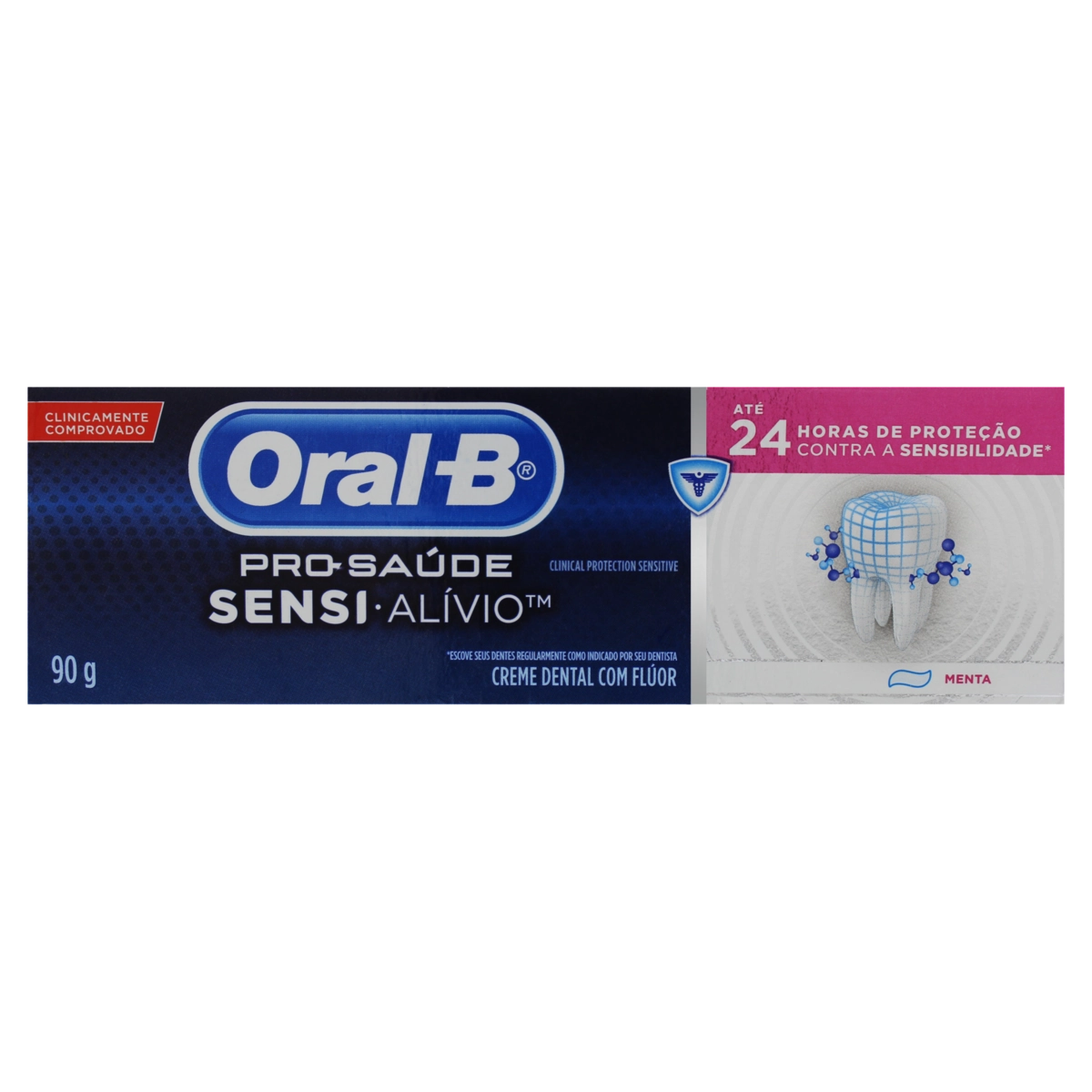 Creme Dental Menta Oral B Pro Saúde Sensi Alívio Caixa 90g