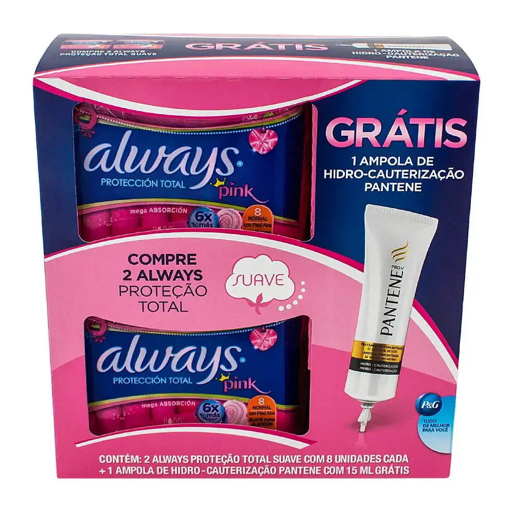 Always Básico Malha Seca Com Abas 8 Unidades