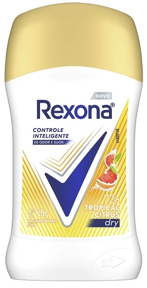 Antitranspirante Stick Tropical Citrus Rexona Dry 45g