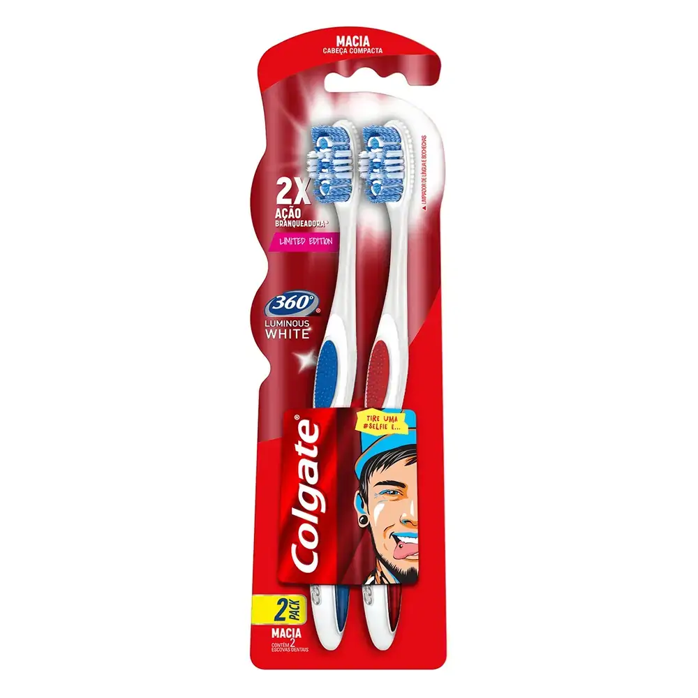 Escova Dental Colgate 360 Luminous White