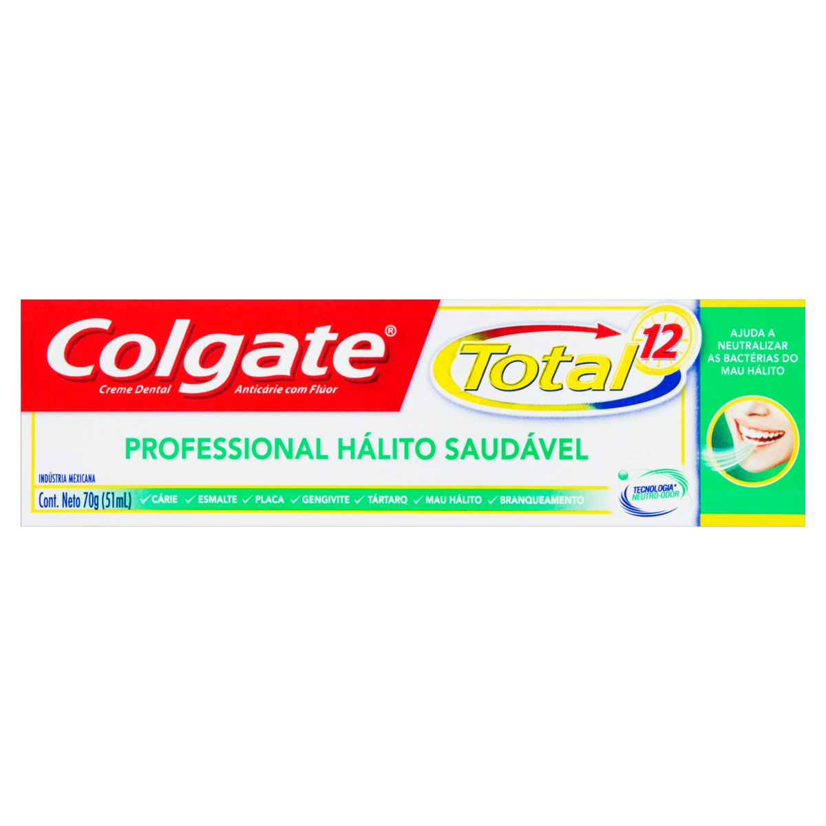 Creme Dental Colgate Total 12 Professional Hálito Saudável Caixa 70g