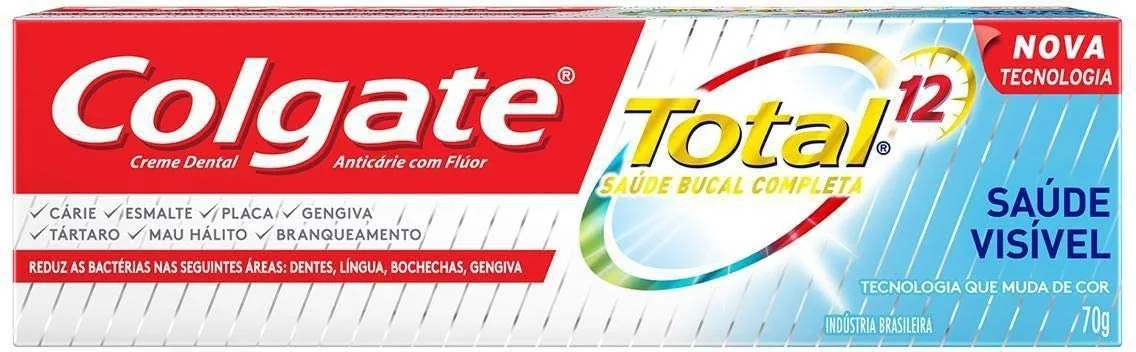 Creme Dental Colgate Total 12 Saúde Visível 70g
