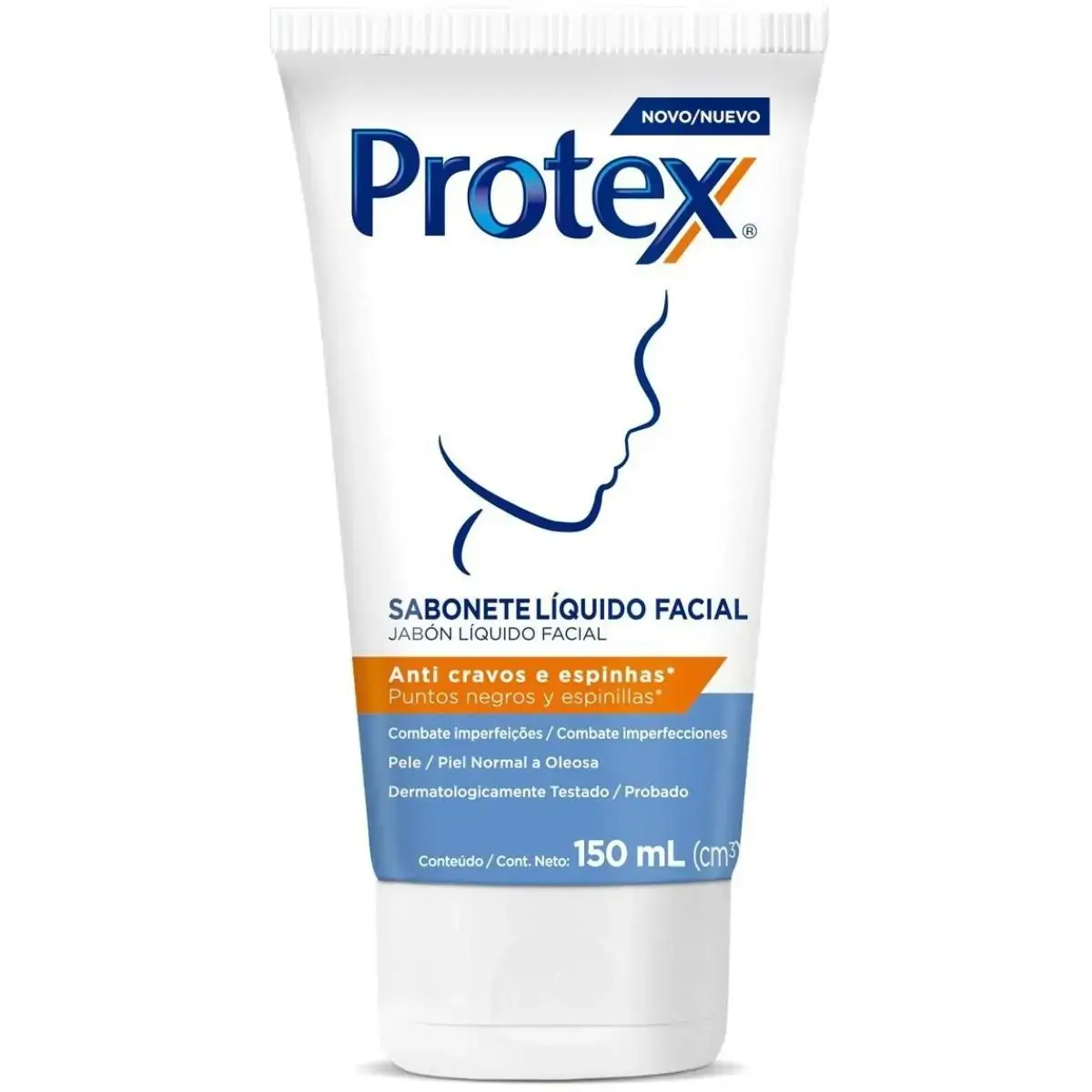 Sabonete Líquido Facial Protex Anti cravos e espinhas 150ml