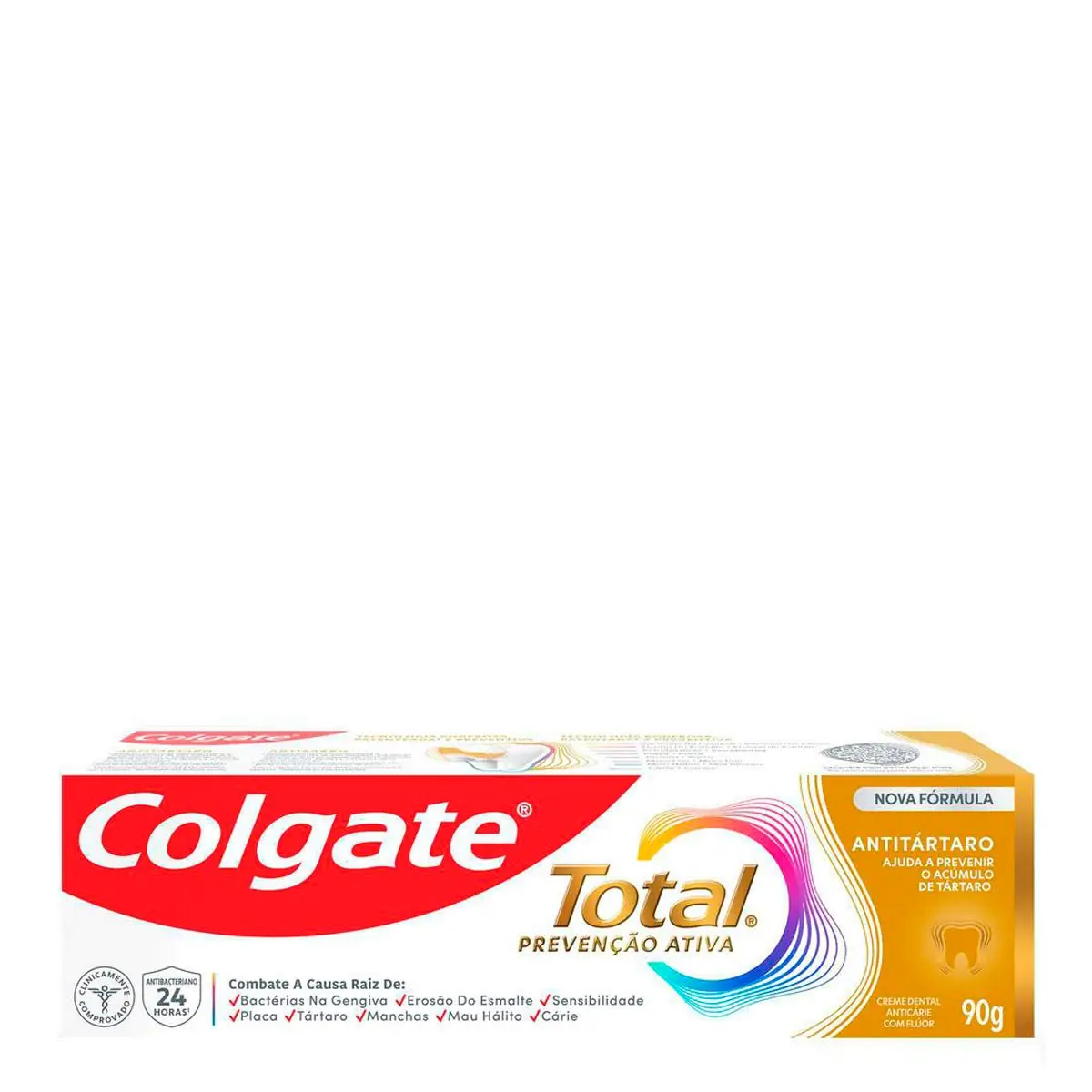 Creme Dental Antitártaro Colgate Total 12 Caixa 90g