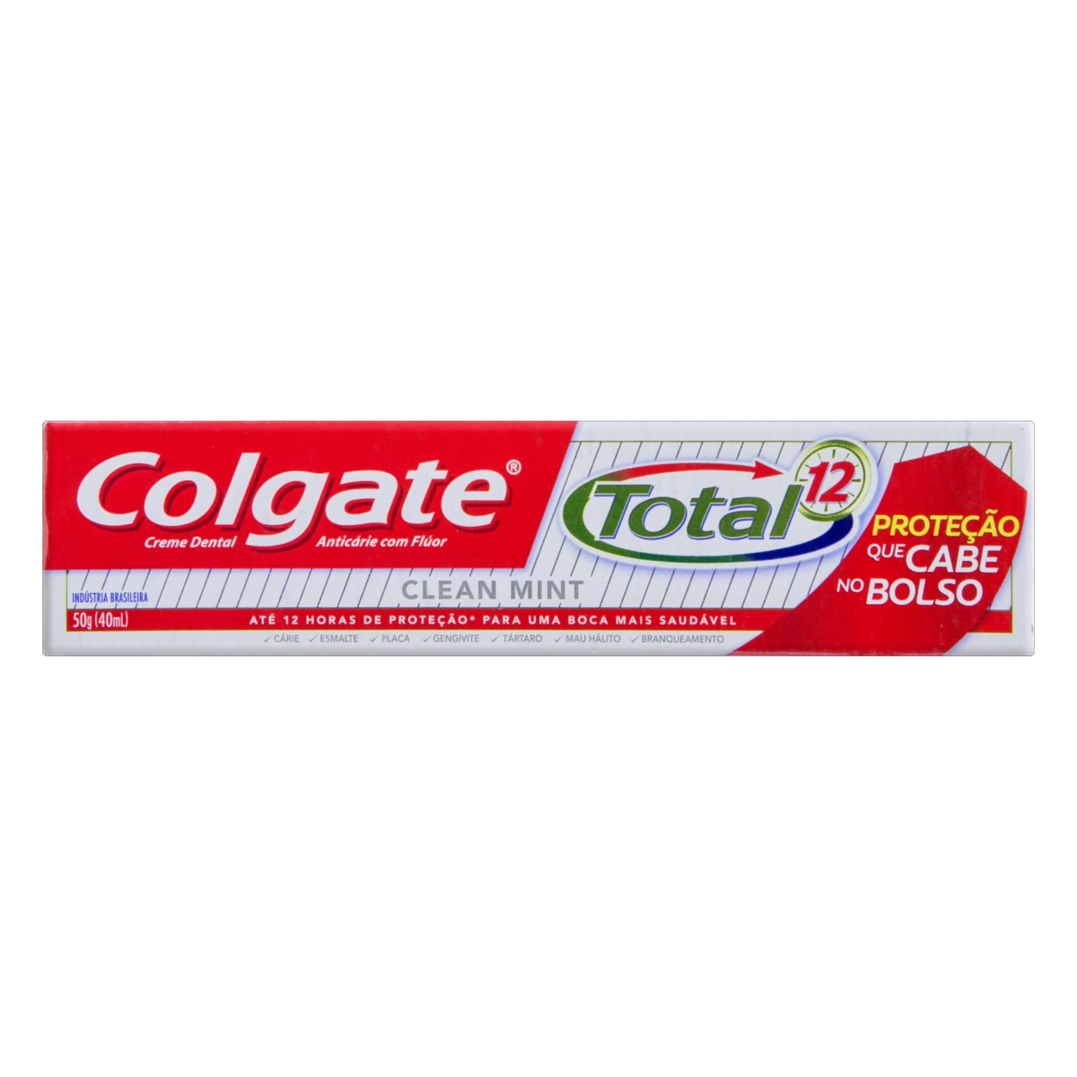 Pack Creme Dental Clean Mint Colgate Total 12 Caixa 50g Cada Leve 12 Pague 10 Unidades