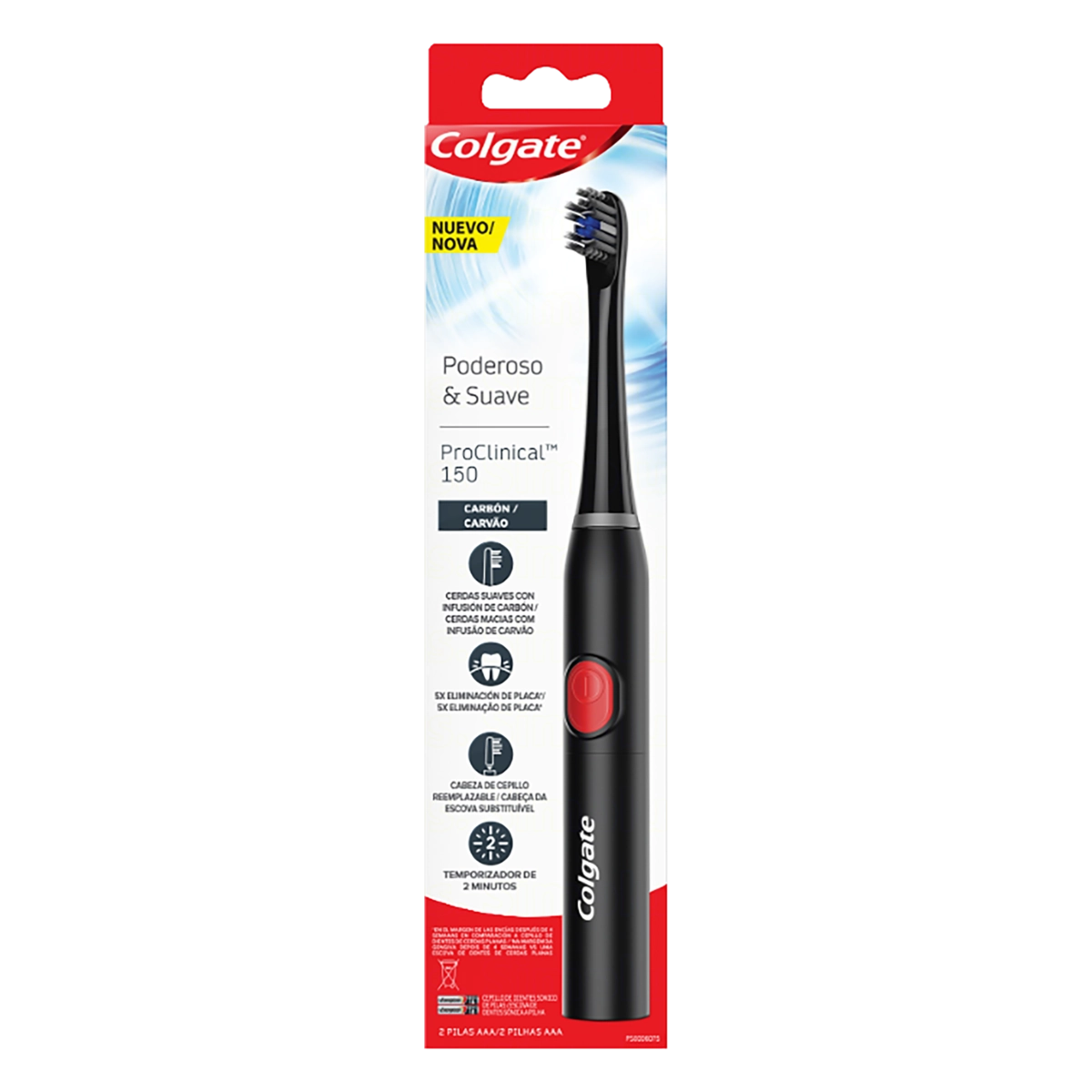 Escova Dental Elétrica à Bateria Carvão Proclinical 150 Colgate