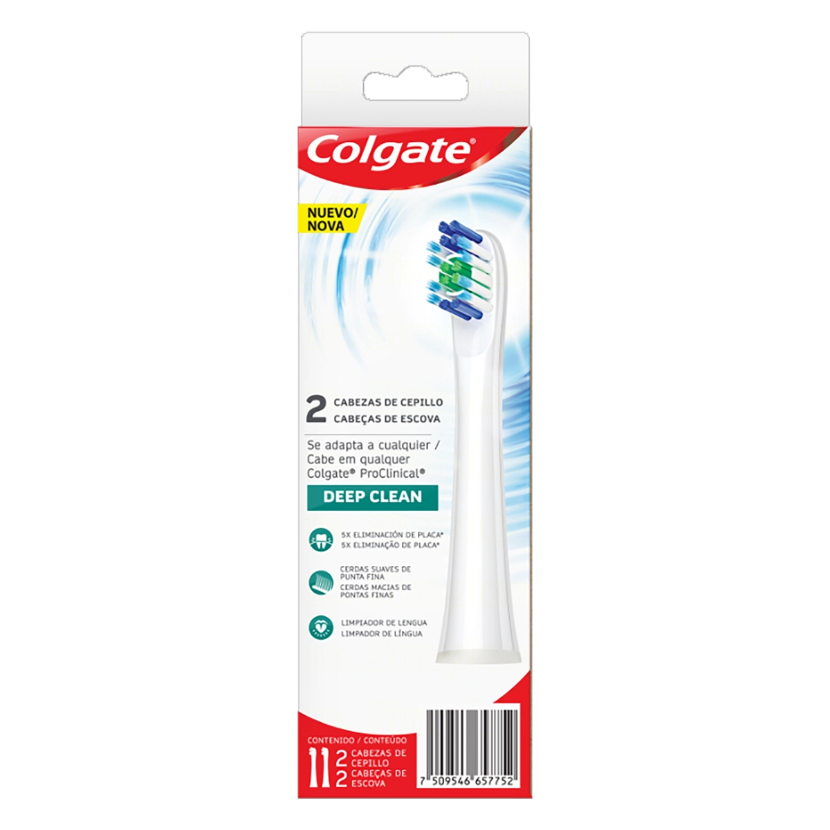 Refil Escova Dental Elétrica Deep Clean Colgate 2 Unidades