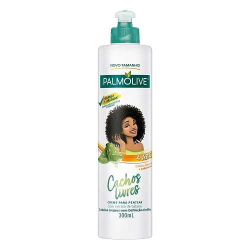 Creme Para Pentear Com Extrato De Babosa Palmolive Cachos Livres Frasco 300ml