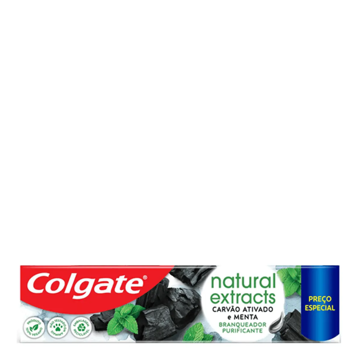 Creme Dental Colgate Natural Extracts Carvão Ativado e Menta 140g