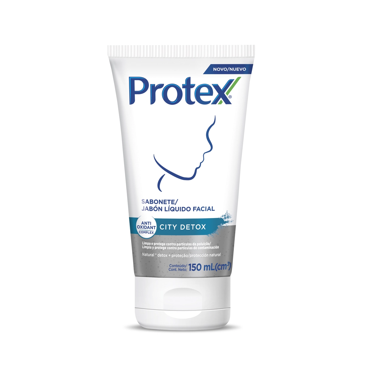 Sabonete Líquido Facial Protex City Detox Bisnaga 150ml