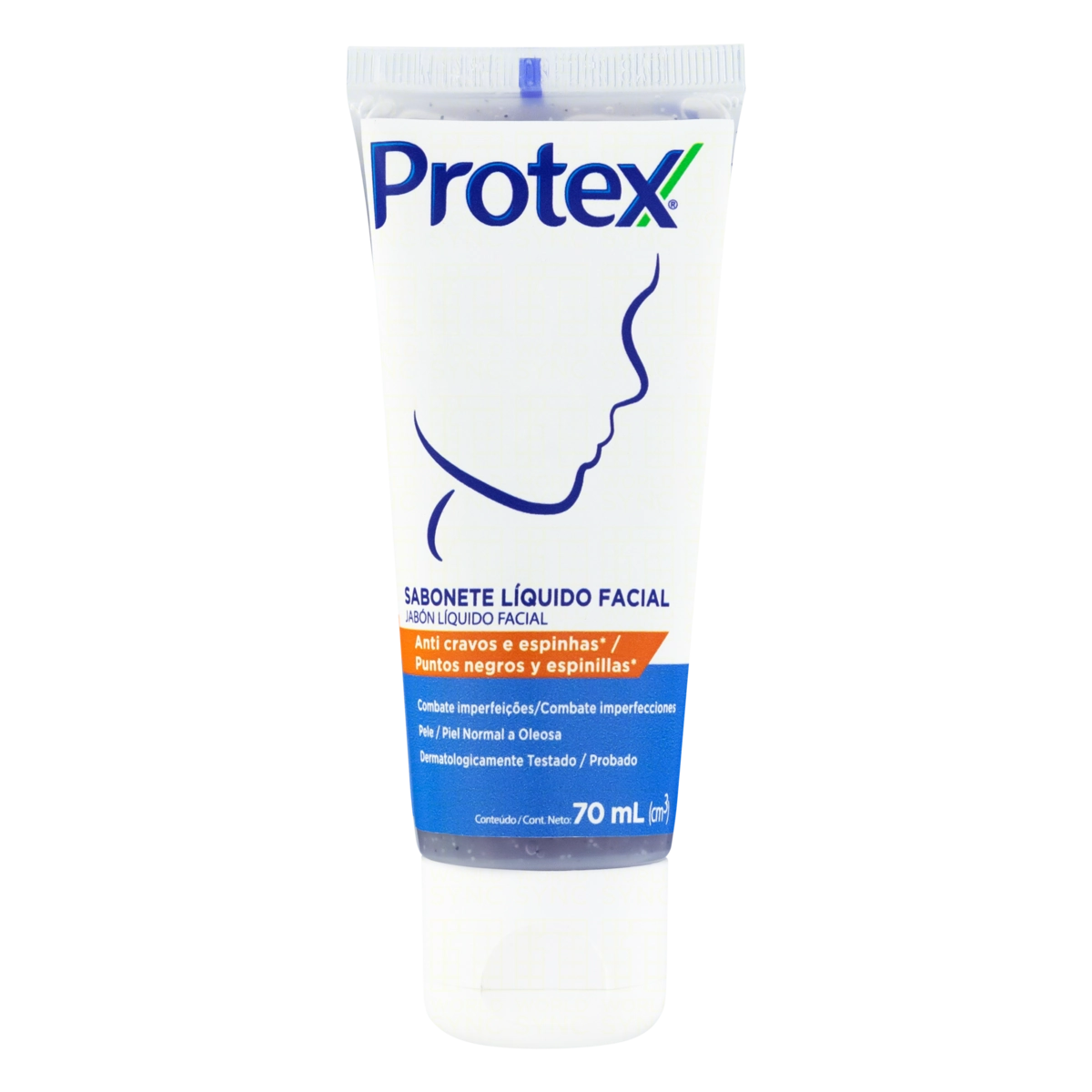 Sabonete Líquido Anti Cravos E Espinhas Facial Protex Bisnaga 70ml