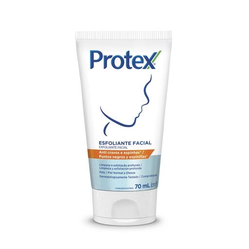 Esfoliante Facial Anti Cravos E Espinhas Protex Bisnaga 70ml