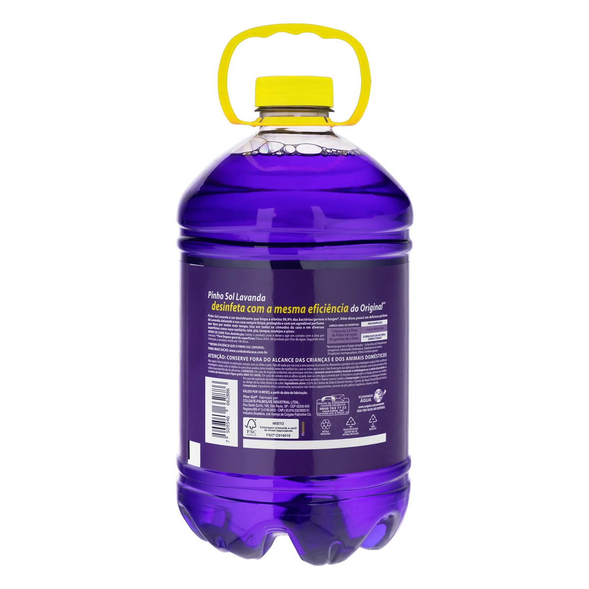 Desinfetante Perfumado Lavanda Pinho Sol Galão 3,8l Tamanho Econômico