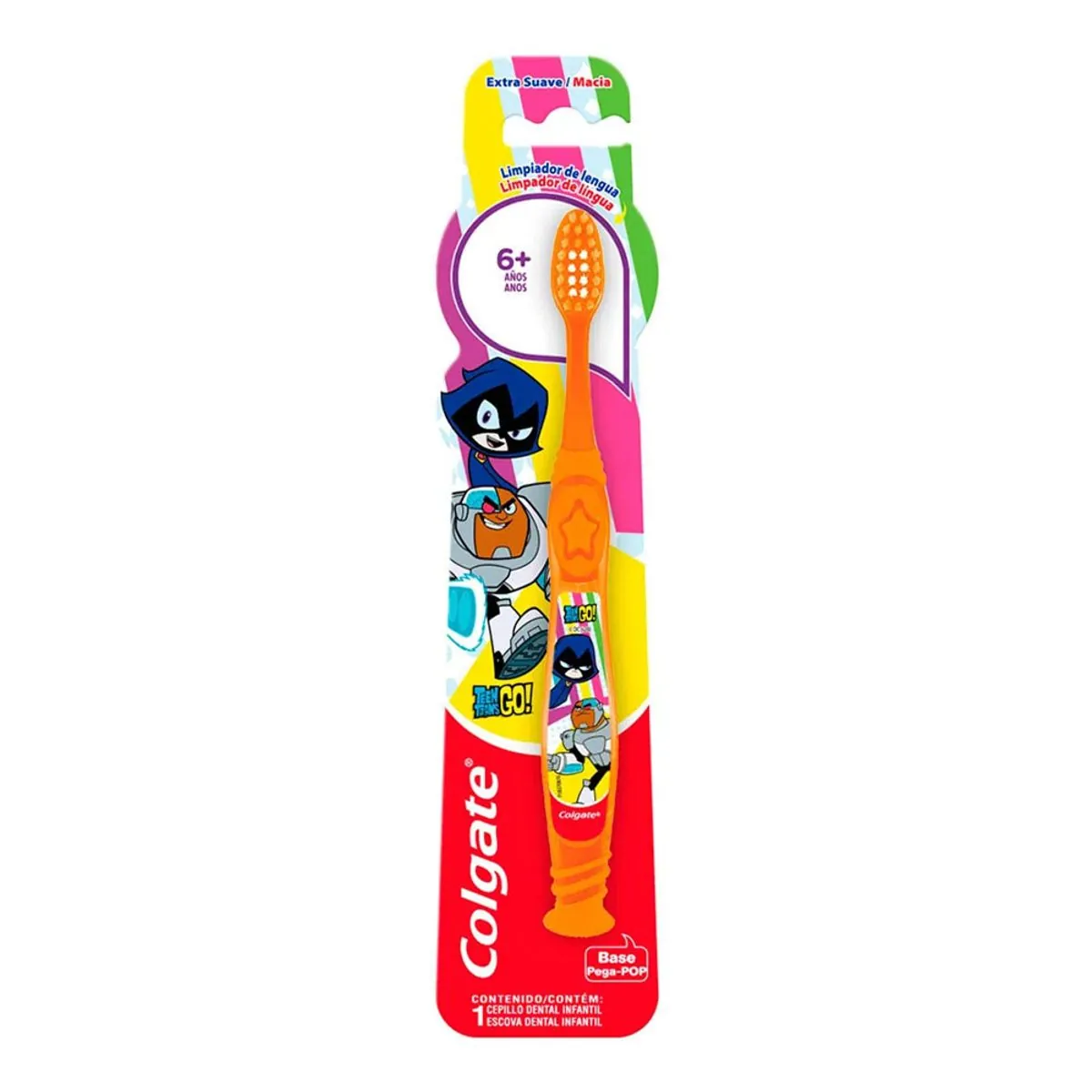 Escova de Dente Colgate Smiles Teen Titans Go 6+ Anos com 1 Unidade