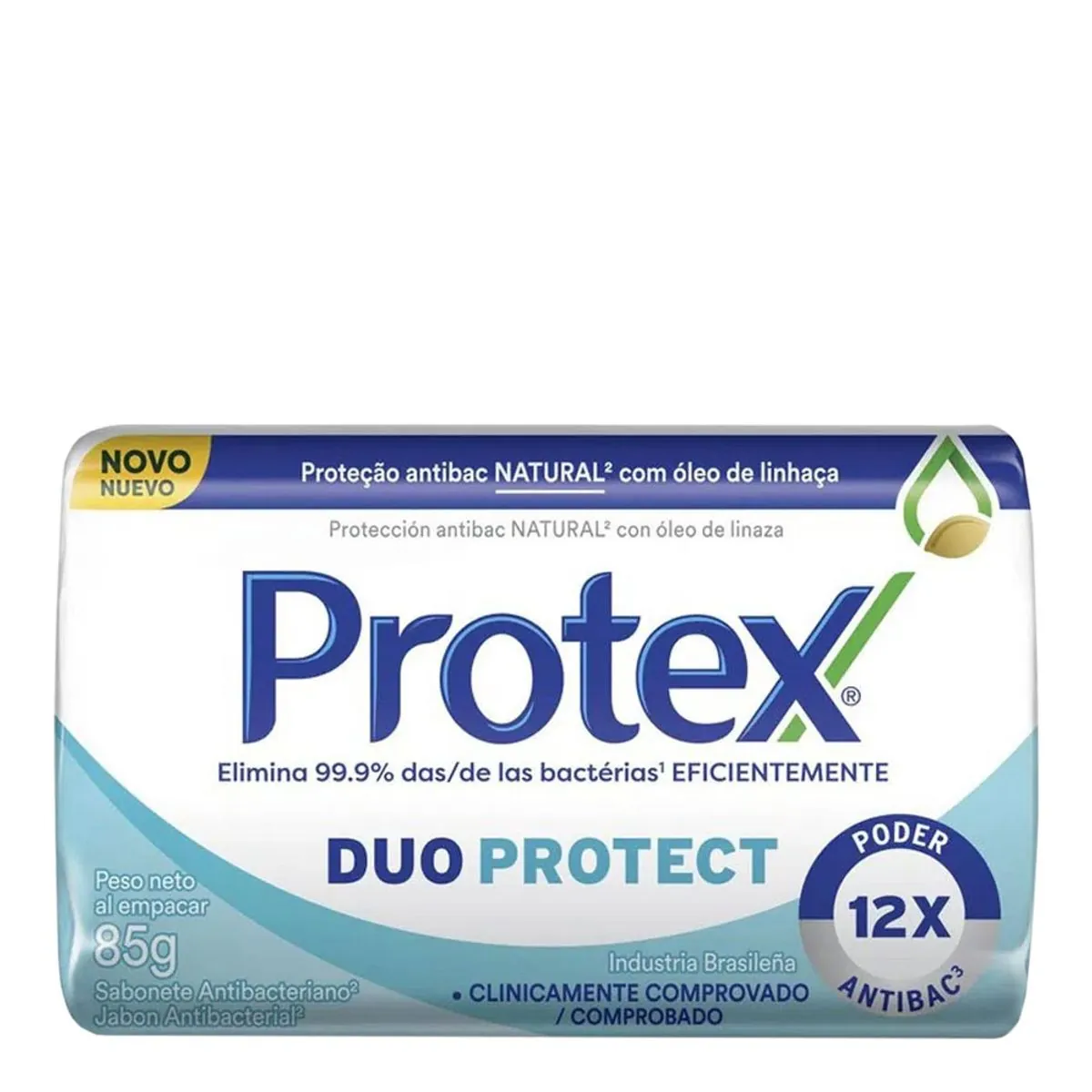 Sabonete em Barra Antibacteriano Protex Duo Protect Cartucho 85g