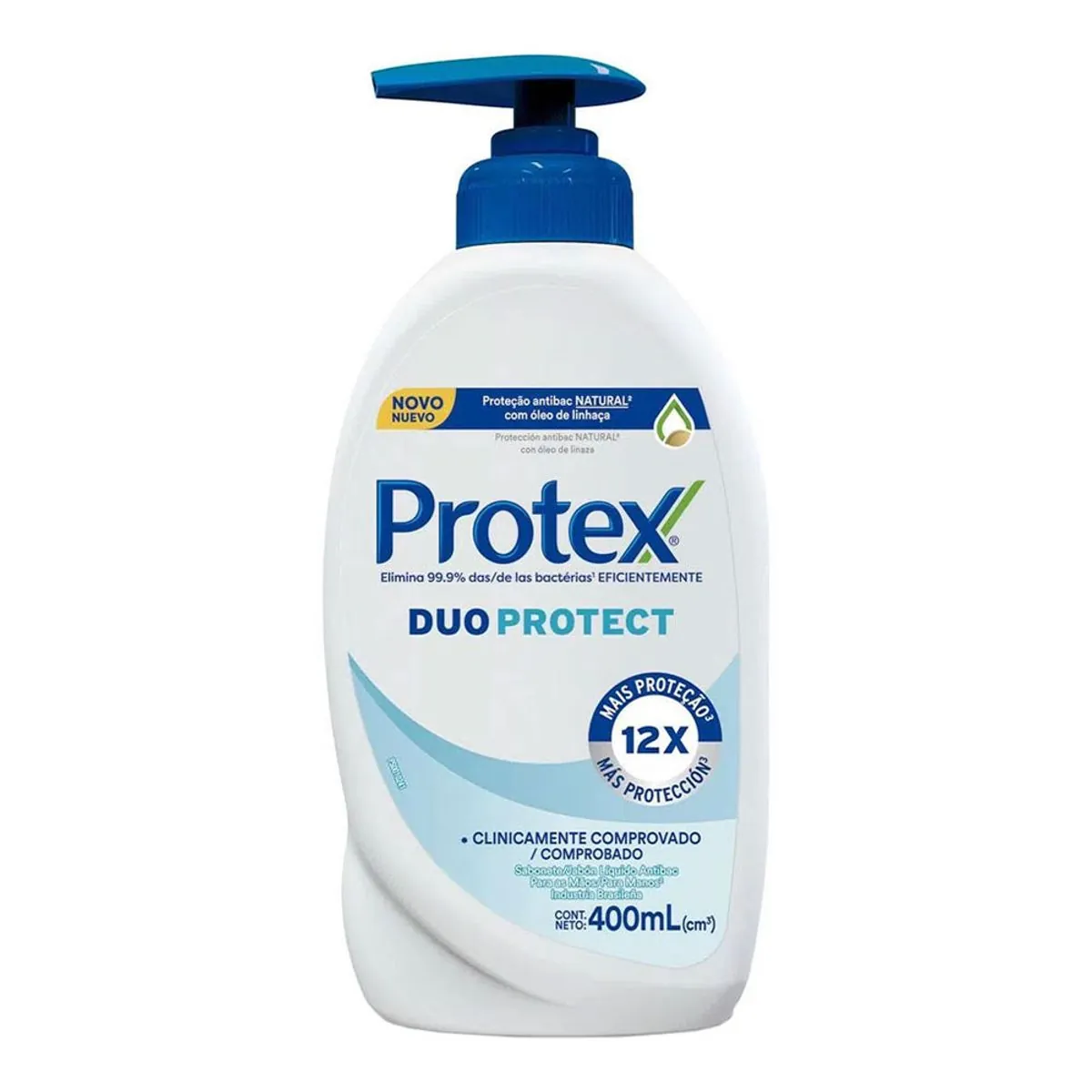 Sabonete Líquido Antibacteriano para as Mãos Protex Duo Protect Frasco 400ml