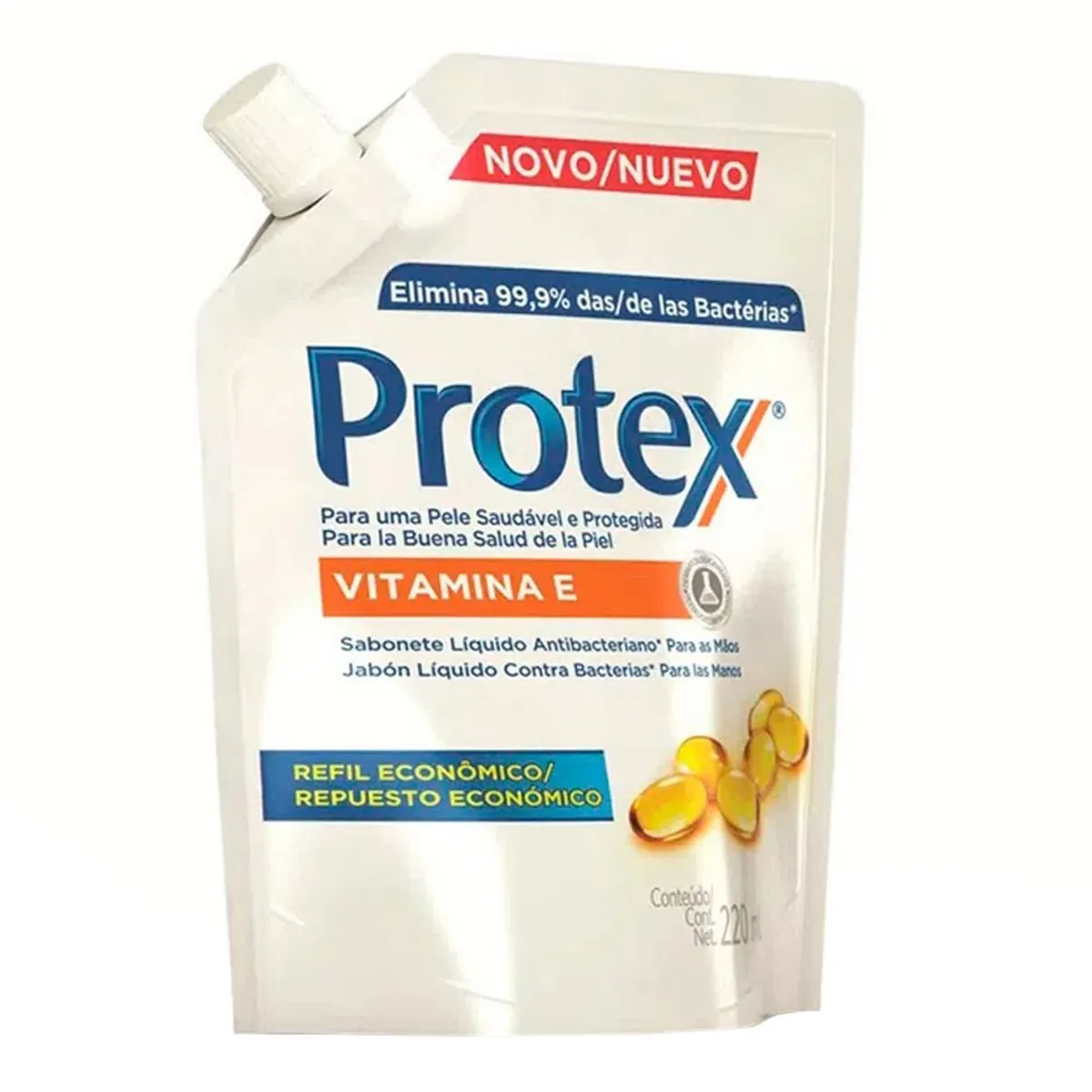 Sabonete Líquido Antibacteriano Protex Nutri Protect Vitamina E 220 ml