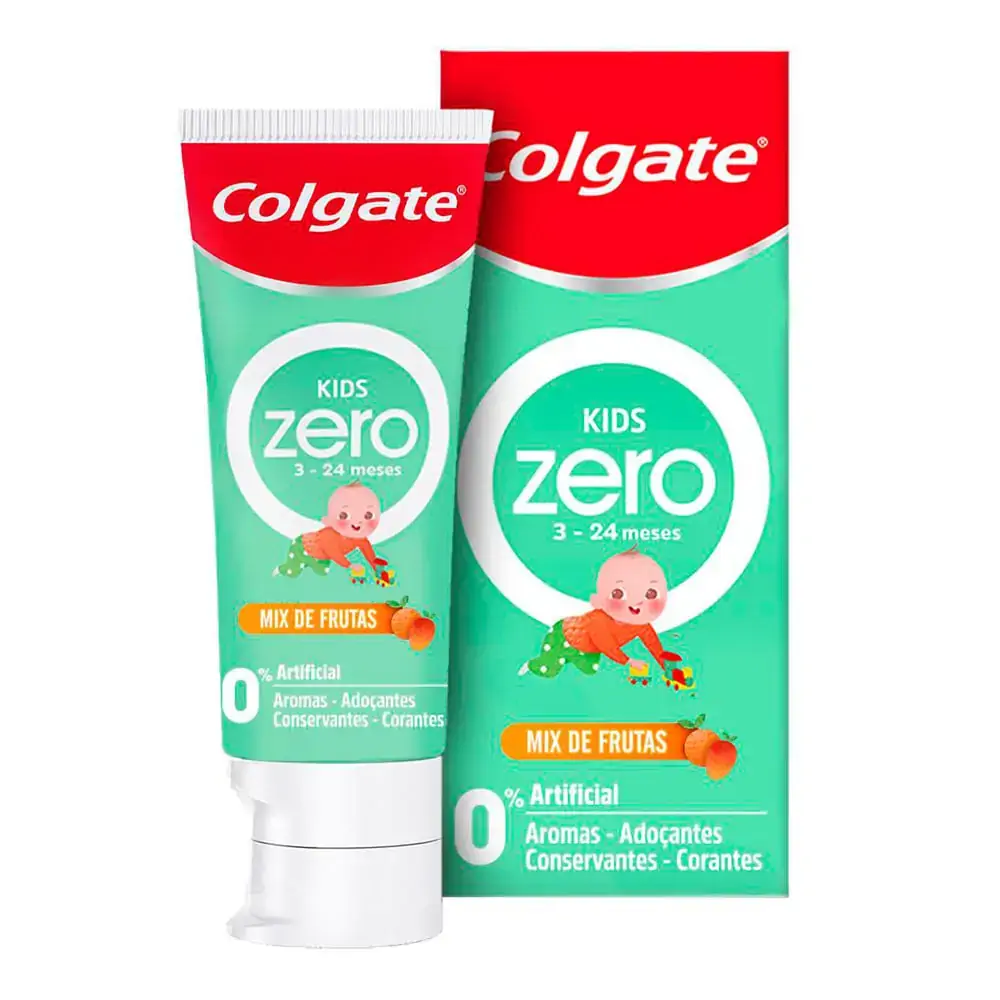 Gel Dental sem Flúor Mix de Frutas Colgate Kids Zero Caixa 50g