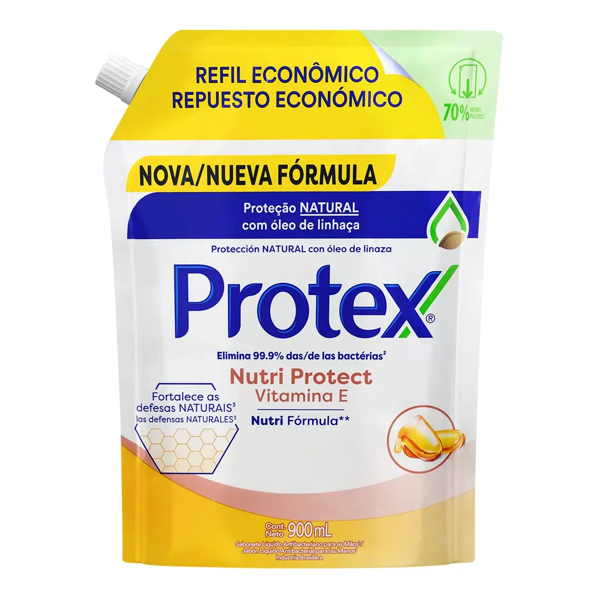 Sabonete Líquido para as Mãos Protex Nutri Protect Vitamina E 900ml
