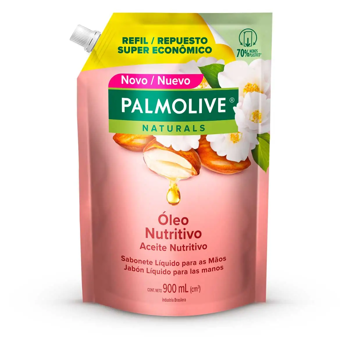Sabonete Líquido Para As Mãos óleo Nutritivo Palmolive Naturals Sachê 900ml Refil Super Econômico