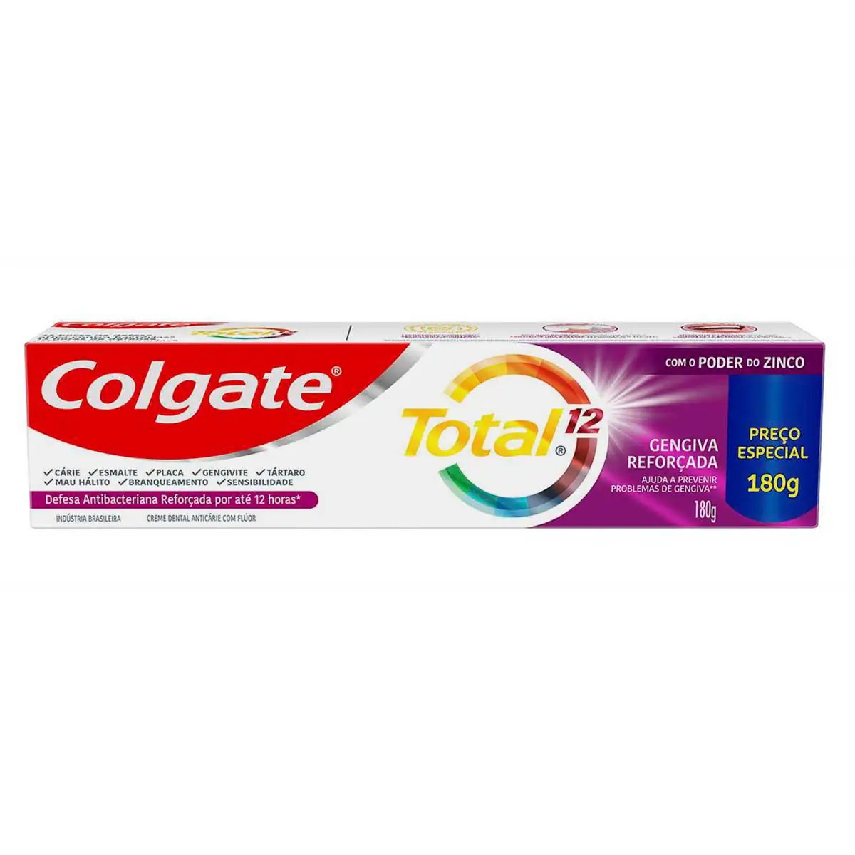 Colgate Total 12 Gengiva Reforçada Creme Dental 180g