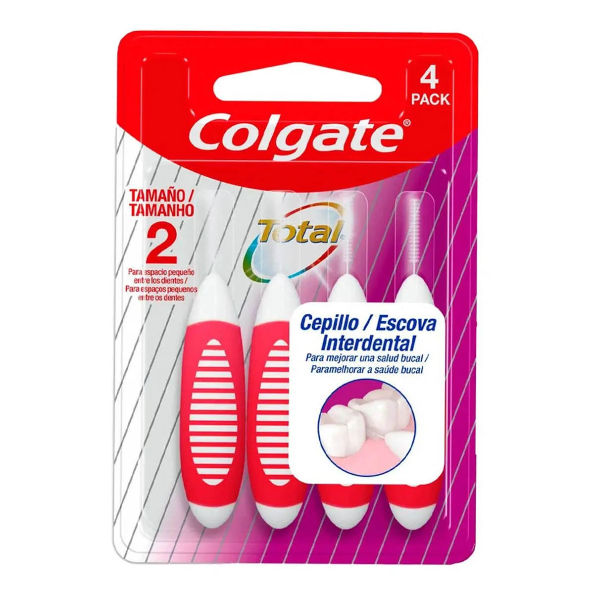 Escova Interdental Colgate Total 2mm 4 Unidades