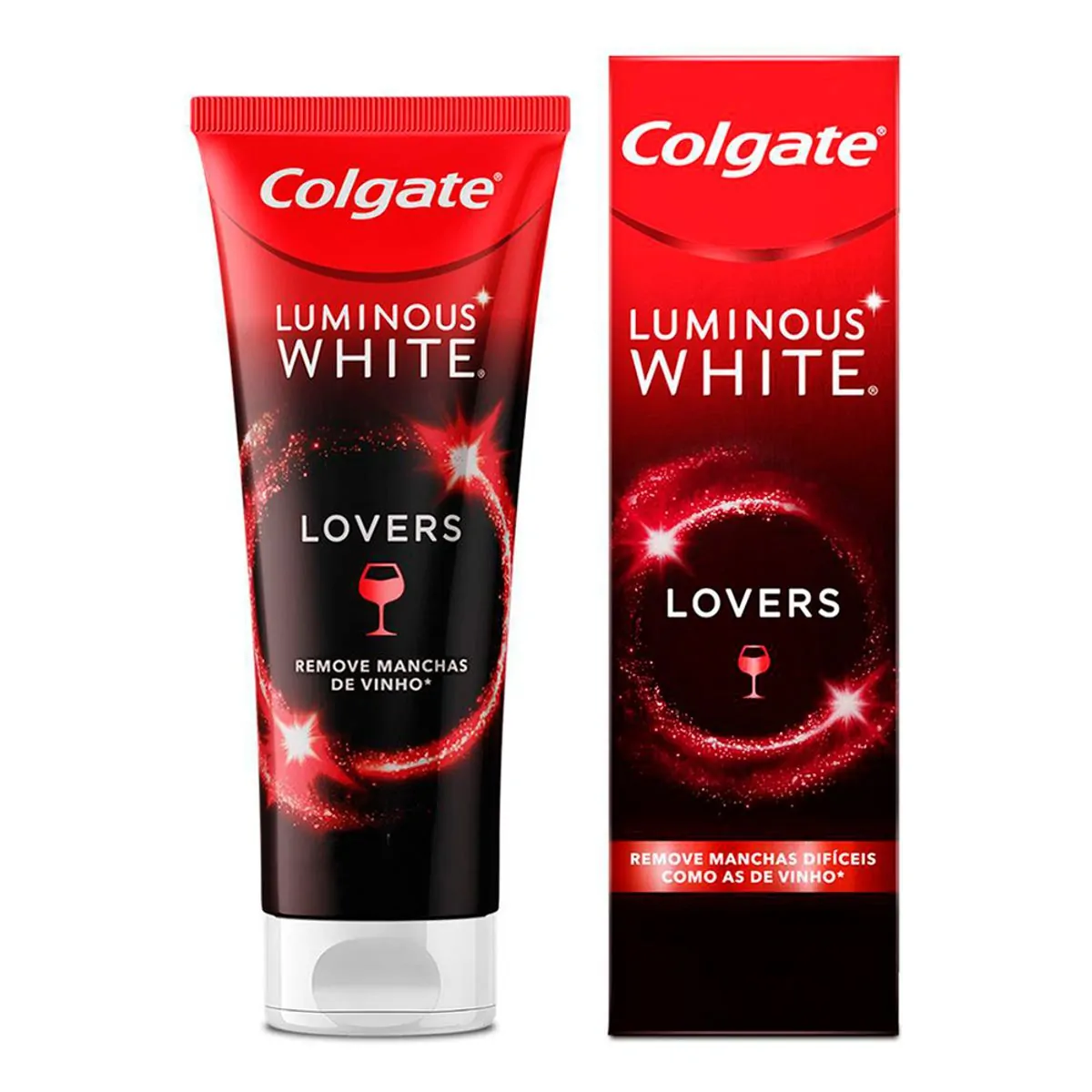 Creme Para Clareamento Dental Colgate Luminous White Lovers Manchas de Vinho 70g