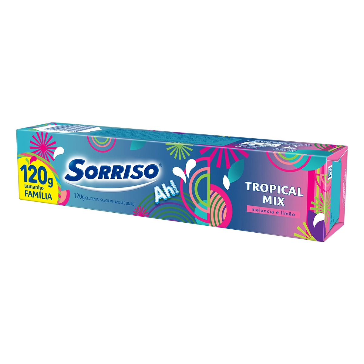 Gel Dental Tropical Mix Sorriso Caixa 120g Tamanho Família