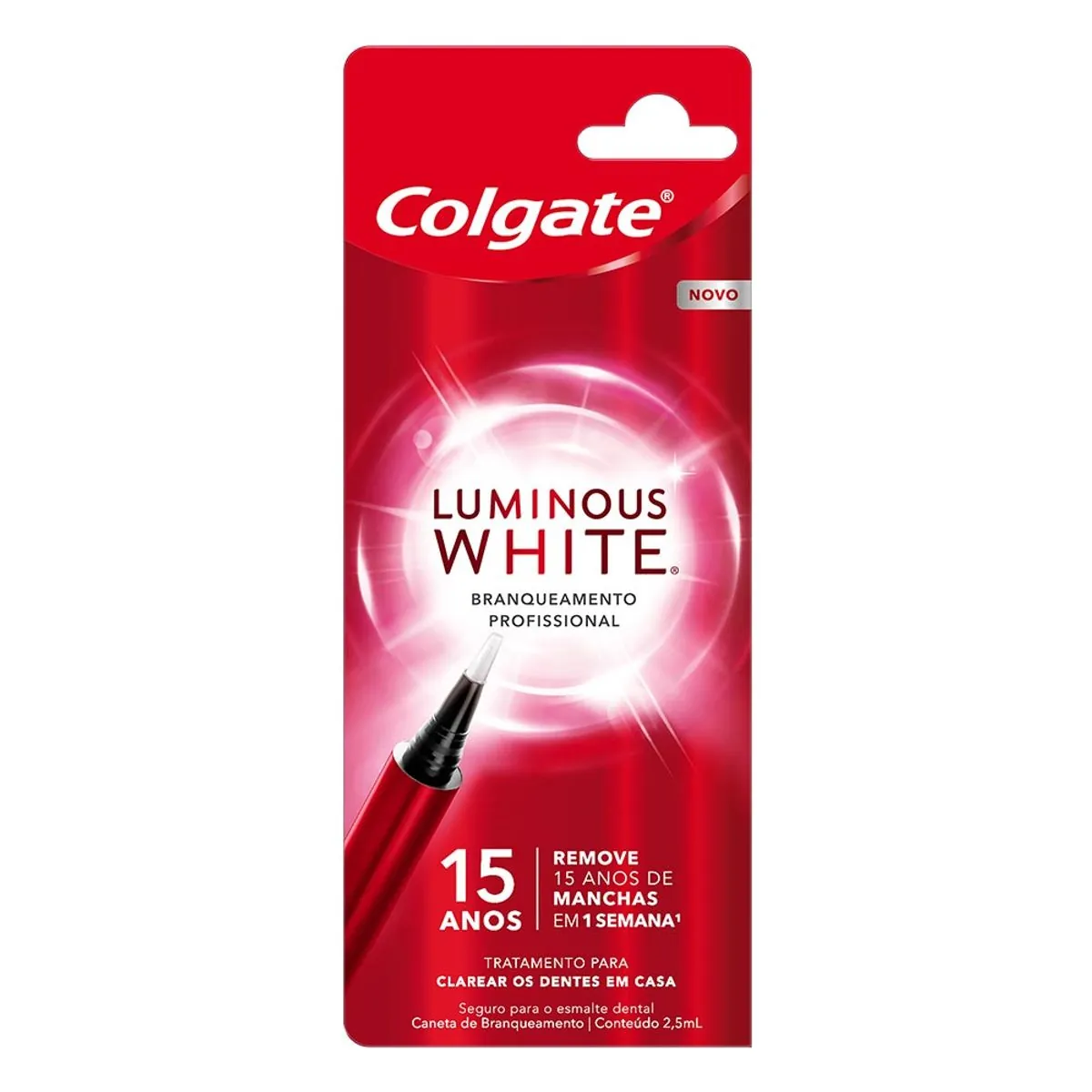 Caneta Para Branqueamento Dental Colgate Luminous White Caixa 2,5ml