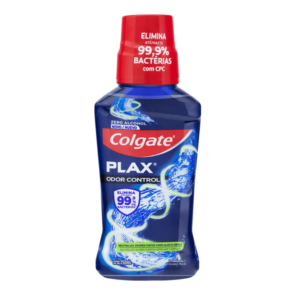 Enxaguante Bucal Zero álcool Colgate Plax Odor Control Frasco 250ml
