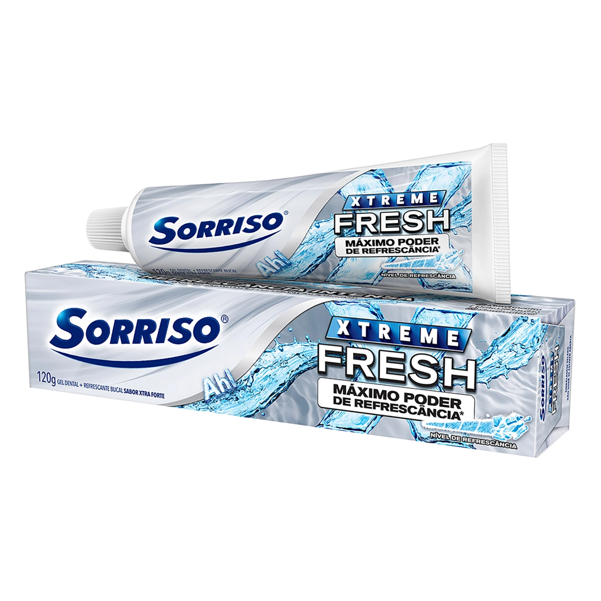 Gel Dental Xtra Forte Sorriso Xtreme Fresh Caixa 120g