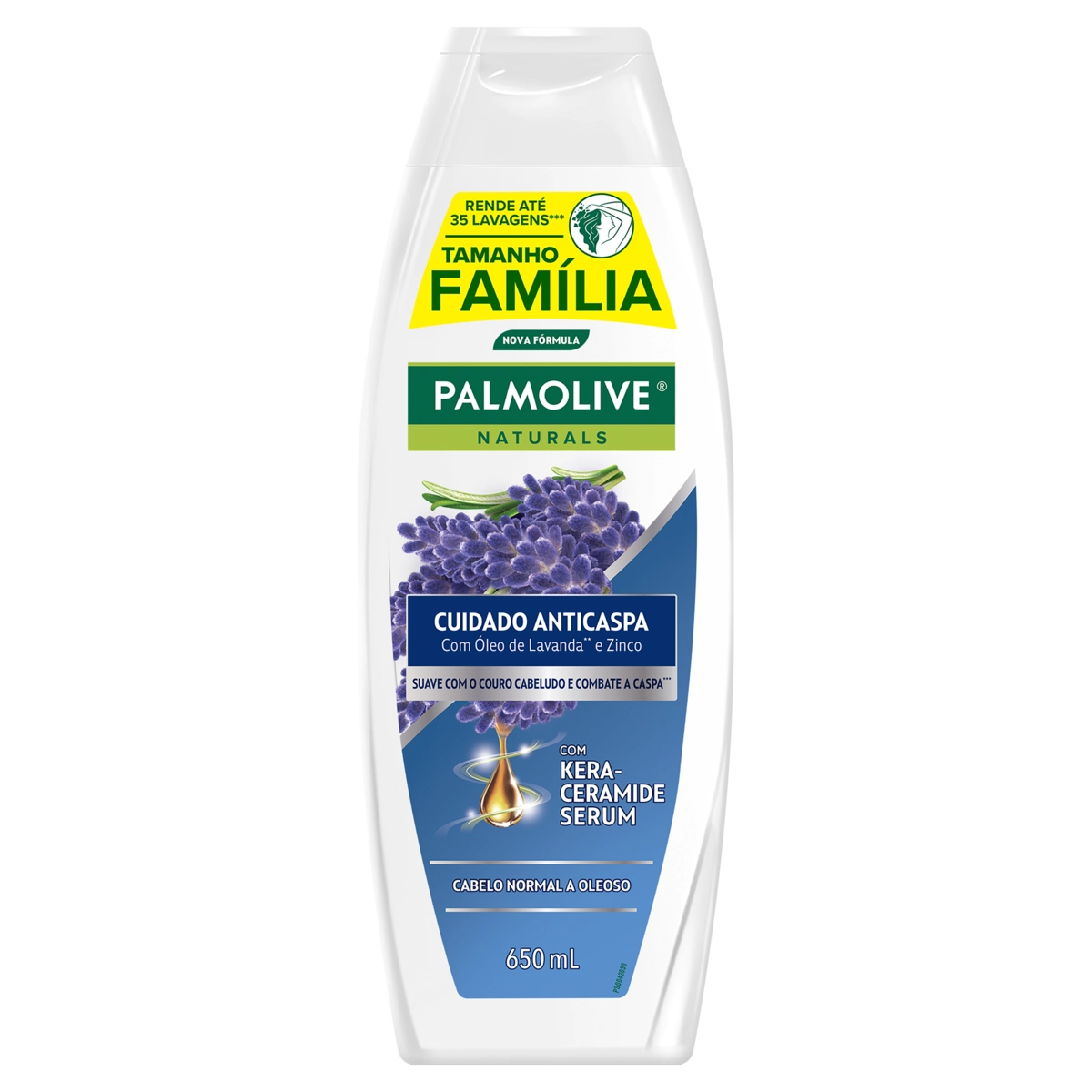 Shampoo Palmolive Naturals Cuidado Anticaspa Frasco 650ml Tamanho Família