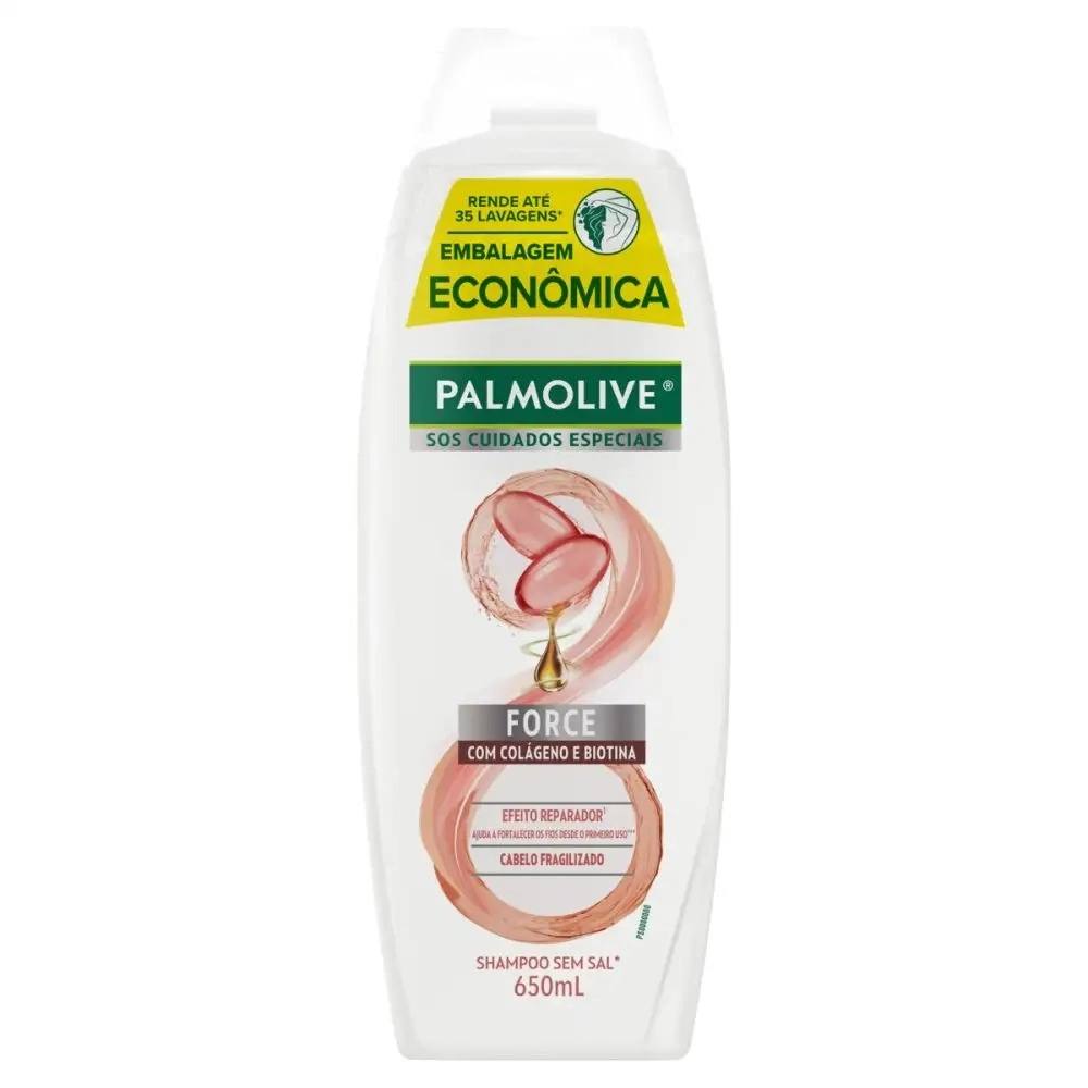Shampoo Palmolive Sos Cuidados Especiais Force Frasco 650ml Embalagem Econômica