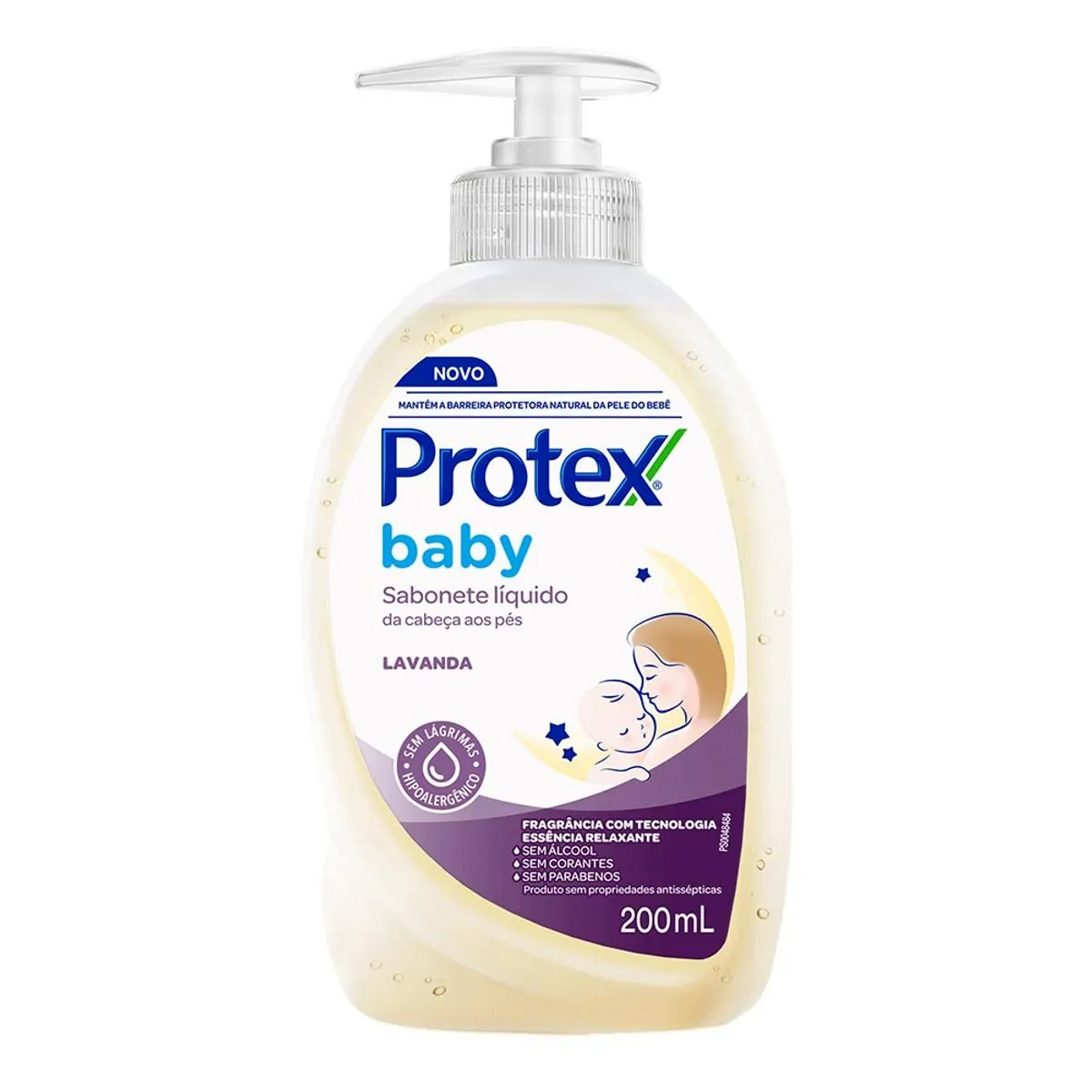 Sabonete Líquido da Cabeça aos Pés Lavanda Protex Baby Frasco 200ml