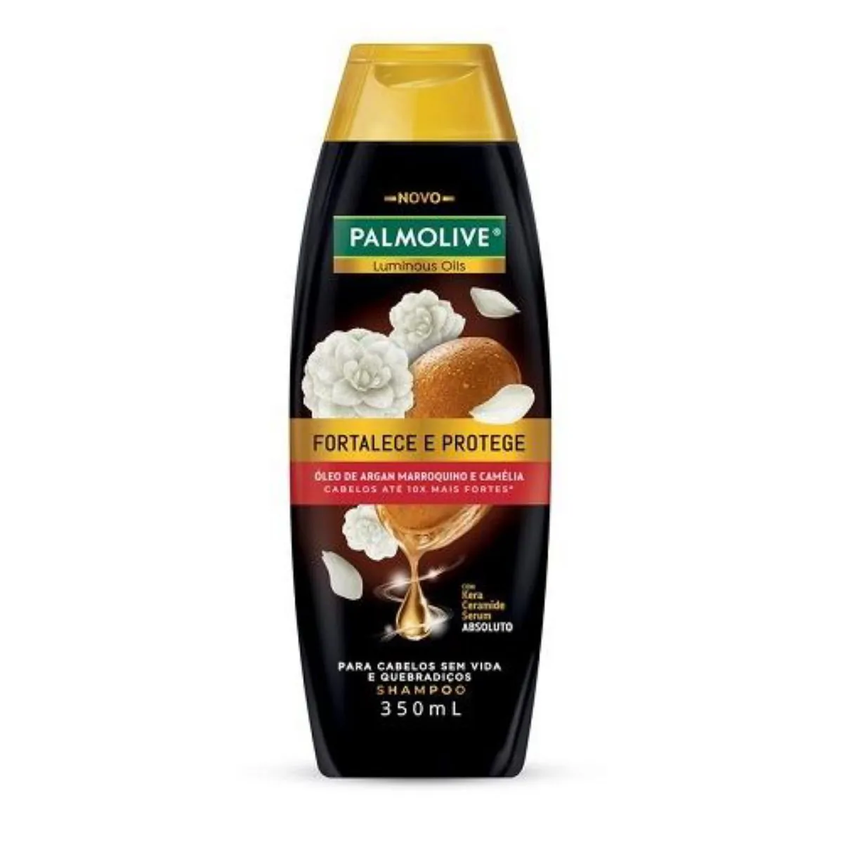 Shampoo Palmolive Luminous Oils Fortalece E Protege Frasco 350ml