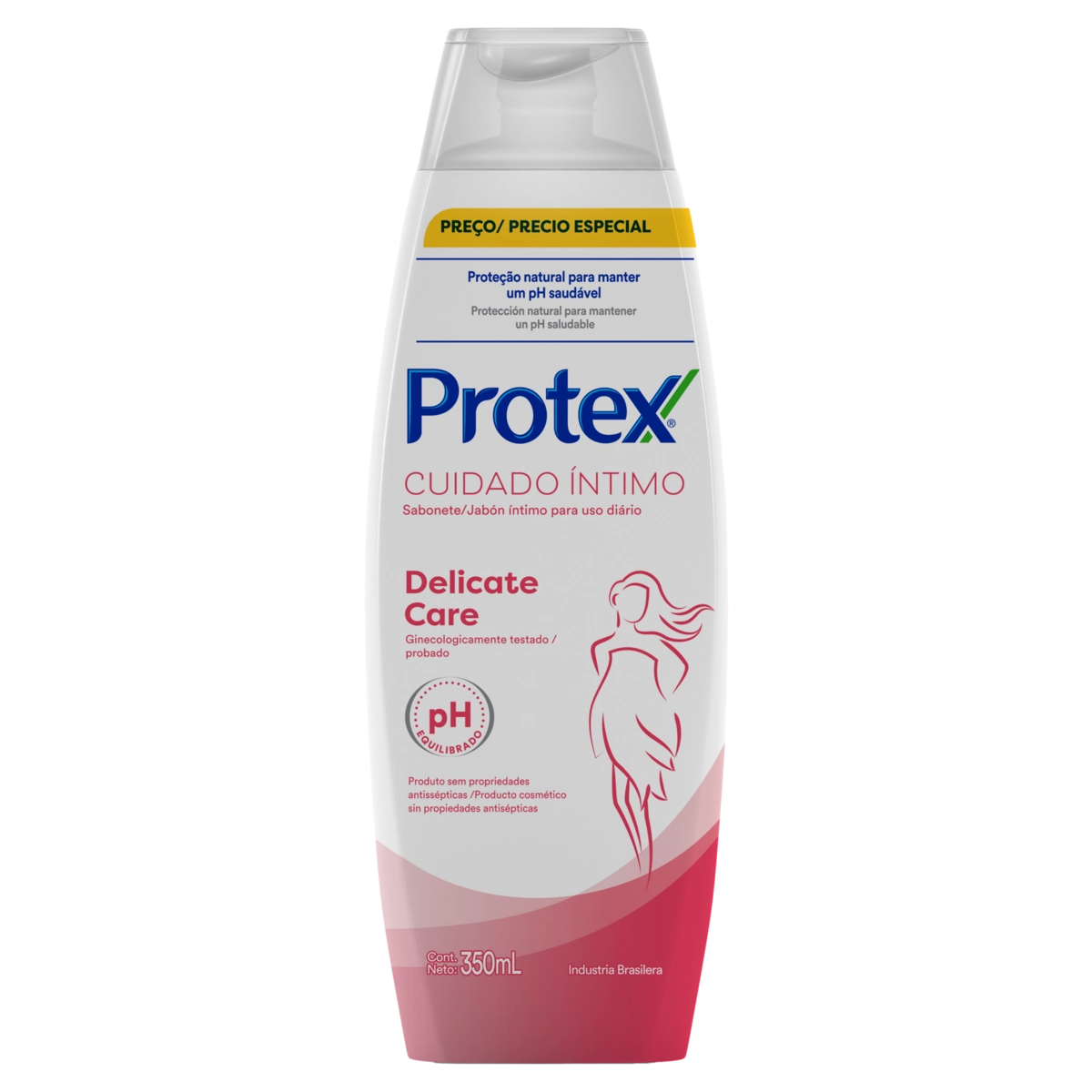 Sabonete Líquido íntimo Delicate Care Protex Cuidado íntimo Frasco 350ml