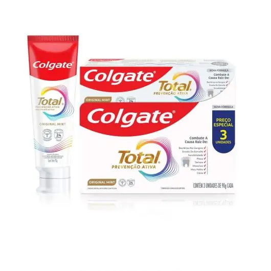 Creme Dental Colgate 90g C/3 P.esp.total Original Mint
