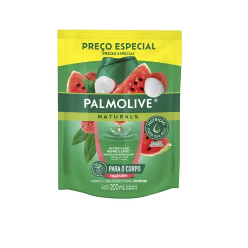 Sabonete Liquido Palmolive Corporal Perfumado Refil Melancia E Lichia 200ml