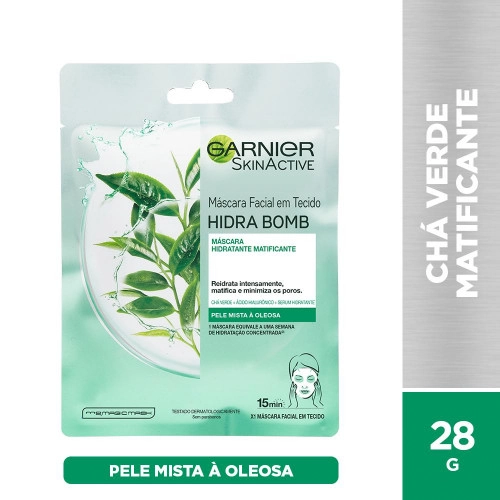 MASC FAC LOREAL HIDRA BOMB CHA VERDE 1UN