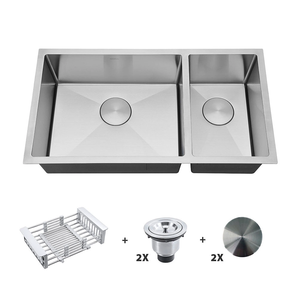 Kit Cuba Dupla Gourmet Com Acessórios Solo 50x25x40 E Válvulas E Escorredor E Tampas Decorativas Arell