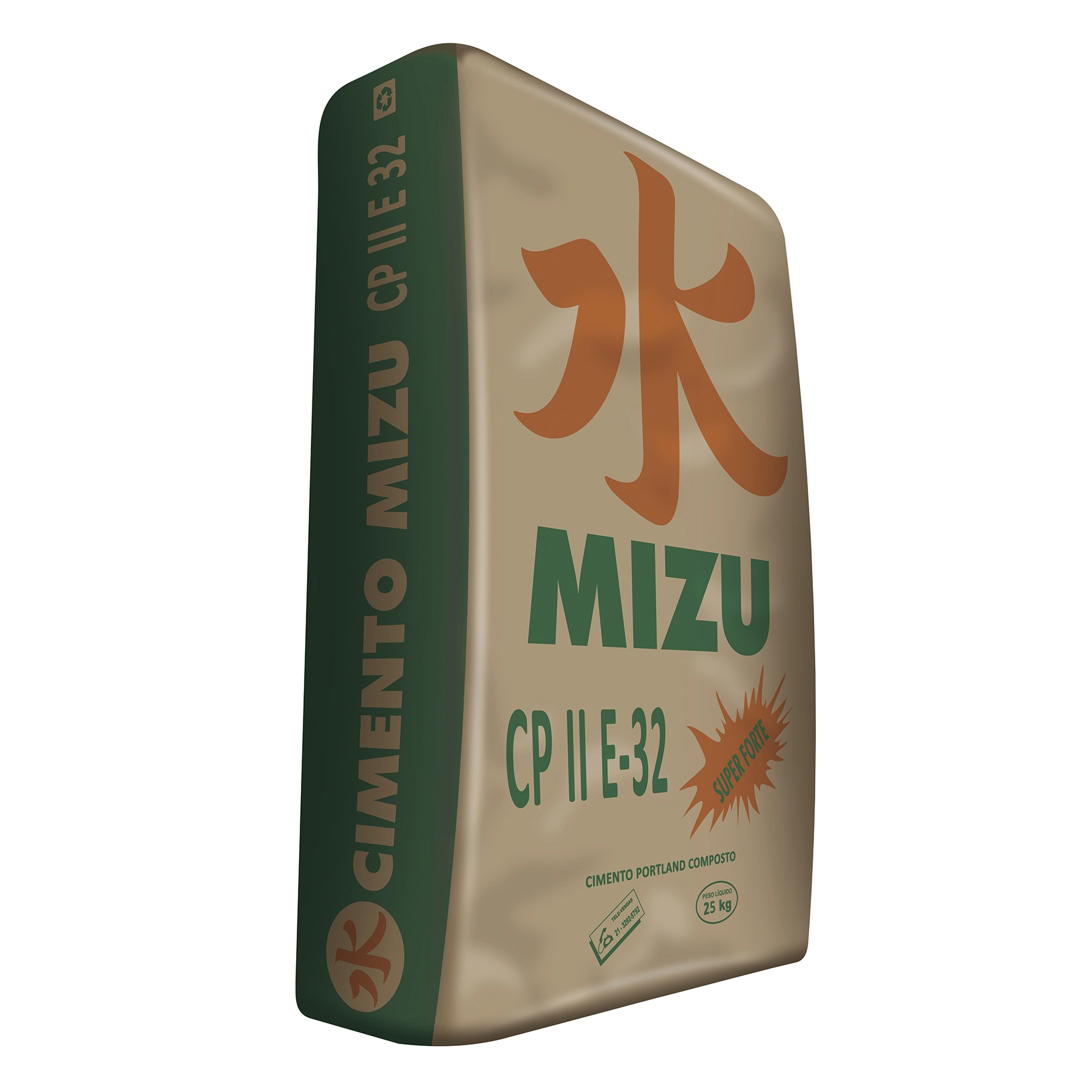 Cimento CP II E-32 25kg Mizu