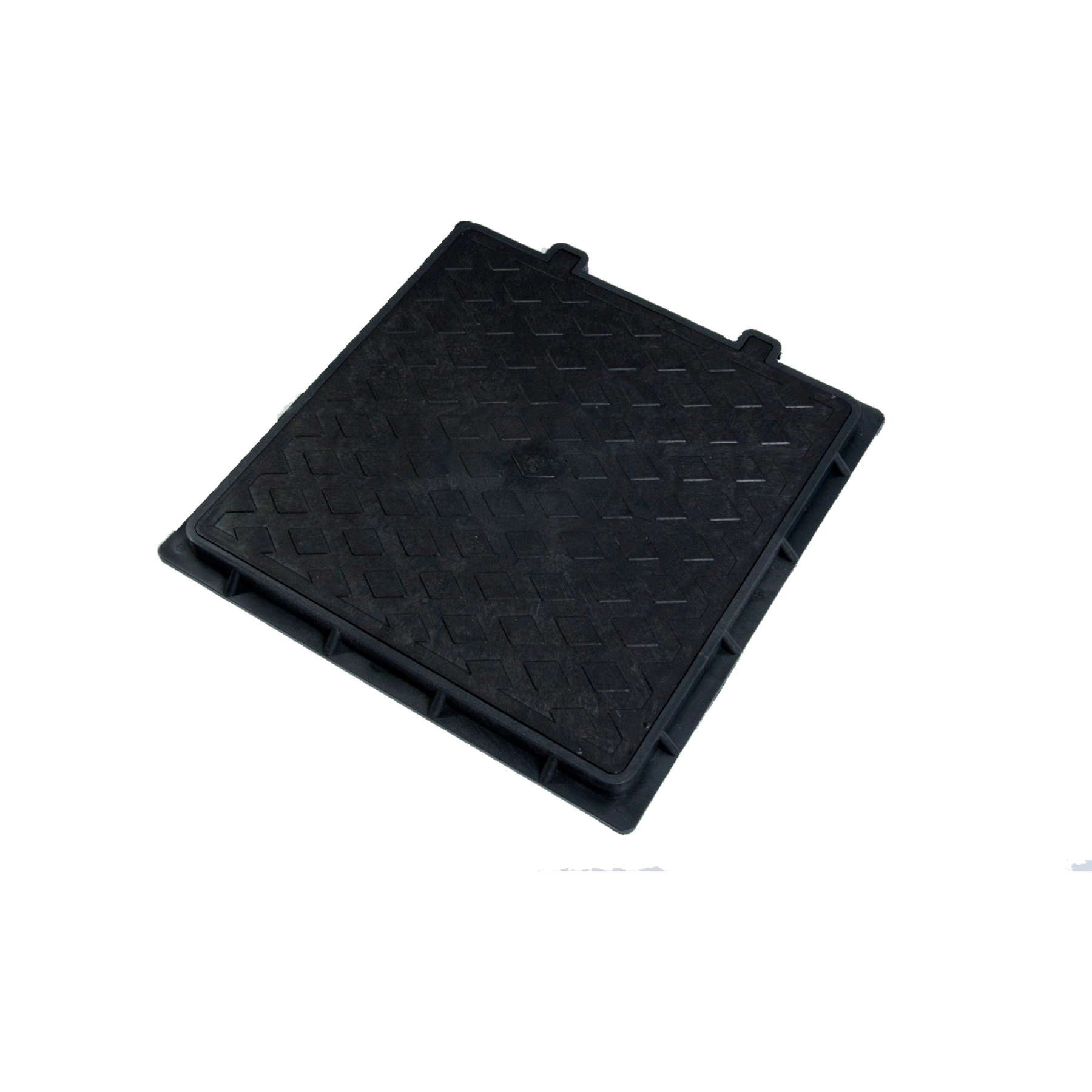 Tampão Quadrado Polipropileno 55x55cm Preto Odem