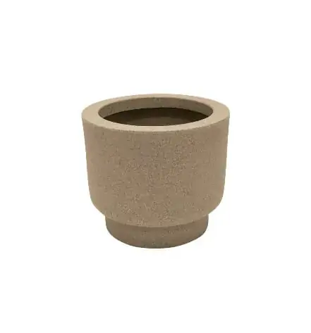 Vaso Cumbuca Alo Vasap Pp Branco Marmore