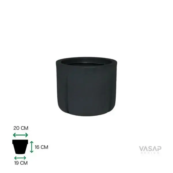 Vaso Karaja 16 Cinza Claro 6796 Vasart