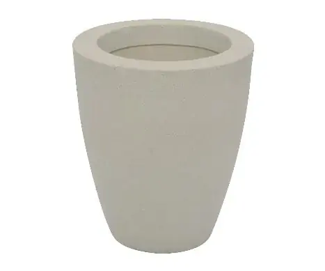 Vaso Vietnamita 31 Branco Marmore 6805 Vasart