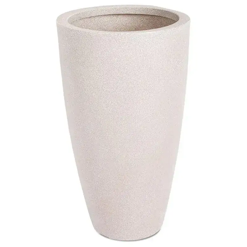 Vaso Vietnamita 70 Branco Marmore 6831 Vasart