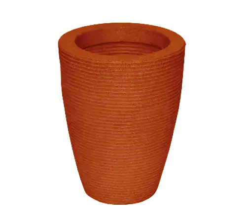 Vaso Cone Riscato 45 Terracota 5166 Vasart