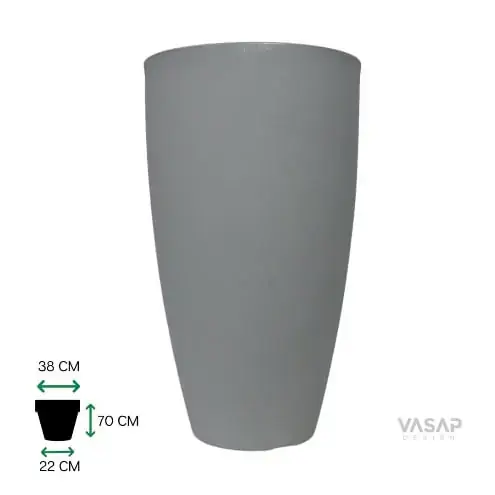 Vaso Vietnamita 70 Cinza Claro 6928 Vasart