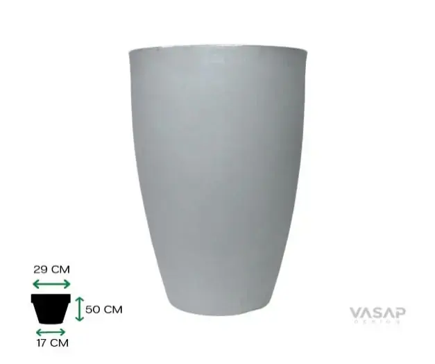 Vaso Vietnamita 50 Cinza Claro 6936 Vasart